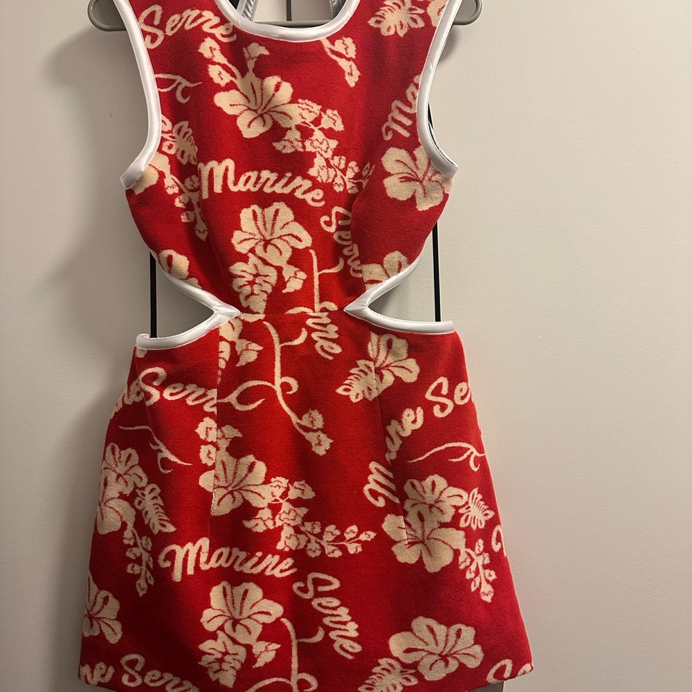 Marine Serre Floral Jacquard Minidress